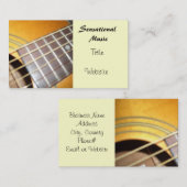 Carte De Visite Guitare acoustique (Devant / Derrière)