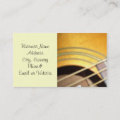 Carte De Visite Guitare acoustique (Dos)