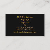 Carte De Visite Guitare acoustique (Dos)