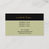 Carte De Visite Guitare acoustique (Dos)