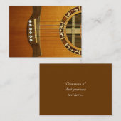 Carte De Visite Guitare acoustique de 6 ficelles (Devant / Derrière)