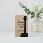 Carte De Visite Guitare acoustique enseignant guitariste Kraft (Debout devant)