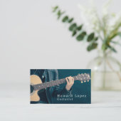 Carte De Visite Guitare acoustique, Guitariste, Musicien professio (Debout devant)