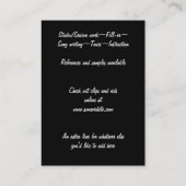 Carte De Visite guitare au néon (Dos)