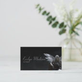 Carte De Visite guitare d'ange blanc foncé (Debout devant)