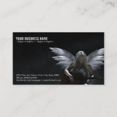 Carte De Visite guitare d'ange blanc foncé (Dos)