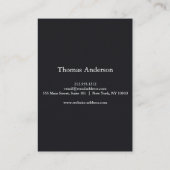 Carte De Visite Guitare d'instruments musicaux personnalisés profe (Dos)