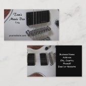 Carte De Visite Guitare électrique (Devant / Derrière)