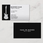Carte De Visite guitare électrique (Devant / Derrière)