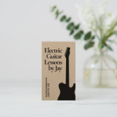 Carte De Visite Guitare électrique enseignant Guitariste Kraft (Debout devant)