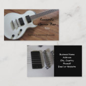 Carte De Visite Guitare électrique - Leçons (Devant / Derrière)