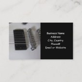 Carte De Visite Guitare électrique - Leçons (Dos)