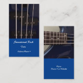 Carte De Visite Guitare électrique Rock (Devant / Derrière)