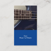 Carte De Visite Guitare électrique Rock (Dos)