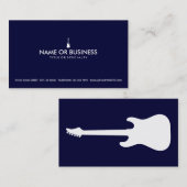 Carte De Visite guitare électrique simple (Devant / Derrière)