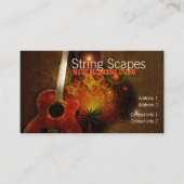 Carte de visite Guitare Fractale String Scapes (Devant)
