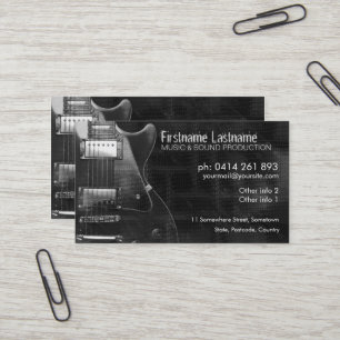 Carte de visite GUITARE "GREyAZ"