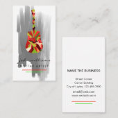 Carte De Visite Guitare Instrument Music Teacher DJ Event Manager (Devant / Derrière)