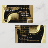 Carte de visite guitare Latte (Devant / Derrière)
