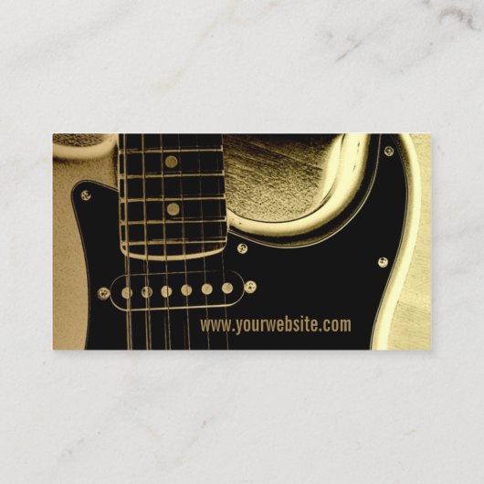 Carte de visite guitare Latte (Dos)