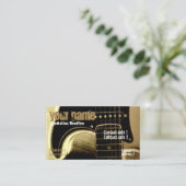 Carte de visite guitare Latte (Debout devant)