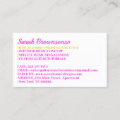 Carte De Visite Guitare Music Sing Tutor (Dos)