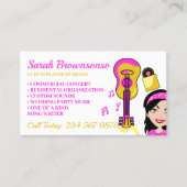Carte De Visite Guitare Music Sing Tutor (Devant)