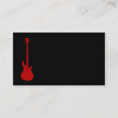Carte De Visite Guitare rouge (Dos)