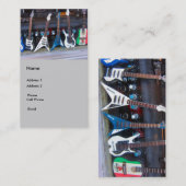 Carte De Visite Guitares (Devant / Derrière)