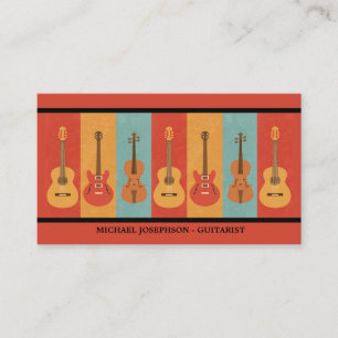 Carte De Visite Guitares acoustiques, électriques et altos