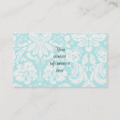 Carte De Visite Guitares acoustiques turquoises (Dos)