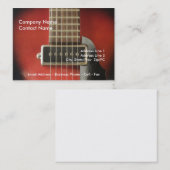 Carte De Visite Guitares cardiaques (Devant / Derrière)