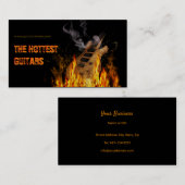 Carte De Visite Guitares chaudes 🔥 🎸 (Devant / Derrière)