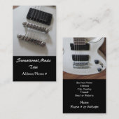 Carte De Visite Guitares électriques (Devant / Derrière)