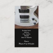 Carte De Visite Guitares électriques (Dos)