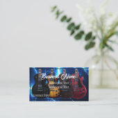 Carte De Visite Guitares électriques Blue Lightning (Debout devant)