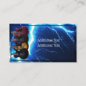 Carte De Visite Guitares électriques Blue Lightning (Dos)