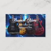Carte De Visite Guitares électriques Blue Lightning (Devant)