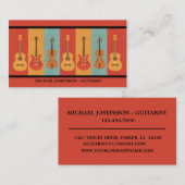 Carte De Visite Guitares et Violas acoustiques, électriques (Devant / Derrière)