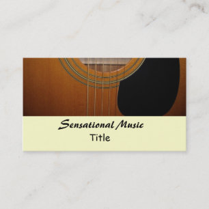Carte De Visite Guitares Musique sensationnelle