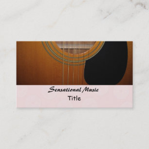 Carte De Visite Guitares Musique sensationnelle
