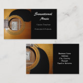 Carte De Visite Guitares Musique sensationnelle (Devant / Derrière)