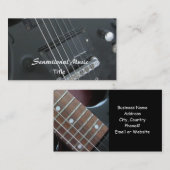 Carte De Visite Guitares Musique sensationnelle (Devant / Derrière)