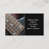 Carte De Visite Guitares Musique sensationnelle (Dos)