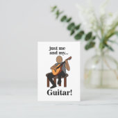 Carte De Visite Guitarist Guitar Teacher (Debout devant)