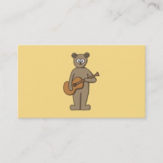Carte De Visite Guitariste. (Devant)