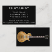 Carte De Visite Guitariste (Devant / Derrière)