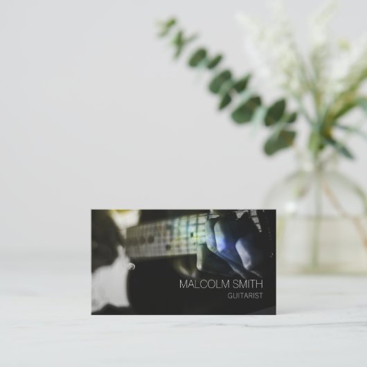 Carte De Visite Guitariste (Debout devant)