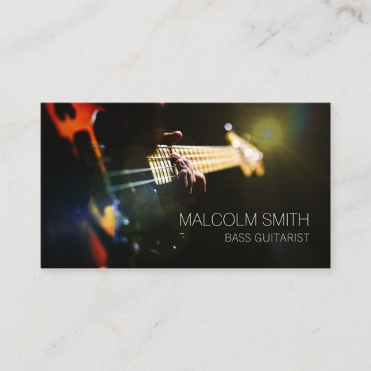 Carte De Visite Guitariste de basse Baid (Devant)