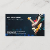 Carte De Visite guitariste de concert public (Dos)